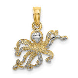 14k-w-rhodium-textured-octopus-charm-SolomonJeweler-Wichita-KS-CustomJewelry