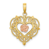 14k-rose-and-yellow-gold-flower-and-heart-charm-SolomonJeweler-Wichita-KS-CustomJewelry
