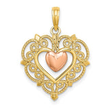 14k-yellow-and-rose-gold-heart-w-lace-trim-charm-SolomonJeweler-Wichita-KS-CustomJewelry