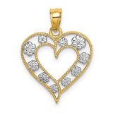 14k-two-tone-textured-cut-out-heart-w-flowers-charm-SolomonJeweler-Wichita-KS-CustomJewelry