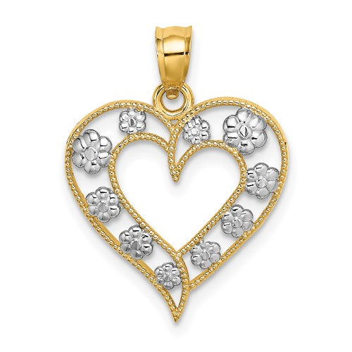 14k-two-tone-textured-cut-out-heart-w-flowers-charm-SolomonJeweler-Wichita-KS-CustomJewelry