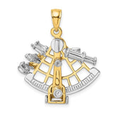 14k-two-tone-3-d-moveable-sextant-charm-SolomonJeweler-Wichita-KS-CustomJewelry
