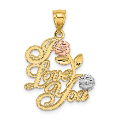 14k-two-tone-w-white-rhodium-i-love-you-w-flowers-charm-SolomonJeweler-Wichita-KS-CustomJewelry