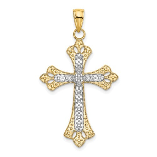 14k-w-rhodium-scalloped-edges-cross-charm-SolomonJeweler-Wichita-KS-CustomJewelry