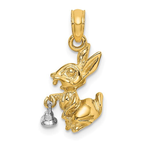 14k-two-tone-moveable-3-d-bunny-rabbit-charm-SolomonJeweler-Wichita-KS-CustomJewelry