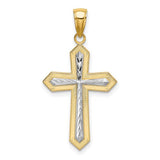 14k-w-rhodium-center-cross-charm-SolomonJeweler-Wichita-KS-CustomJewelry