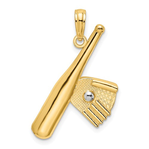 14k-baseball-bat-with-rhodium-ball-charm-SolomonJeweler-Wichita-KS-CustomJewelry