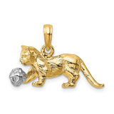 14k-two-tone-3-d-cat-playing-with-moveable-ball-charm-SolomonJeweler-Wichita-KS-CustomJewelry