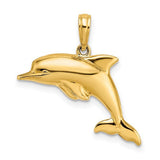 14k-w-rhodium-3-d-reversible-puffed-dolphin-charm-SolomonJeweler-Wichita-KS-CustomJewelry