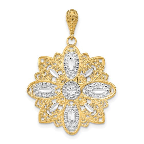 14k-w-rhodium-d-c-and-filigree-flower-charm-SolomonJeweler-Wichita-KS-CustomJewelry
