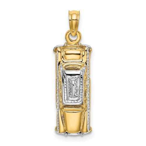 14k-with-white-rhodium-3-d-taxi-with-moveable-tires-charm-SolomonJeweler-Wichita-KS-CustomJewelry