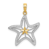 14k-with-white-rhodium-diamond-cut-starfish-w-star-charm-SolomonJeweler-Wichita-KS-CustomJewelry