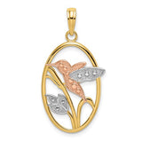 14k-two-tone-with-white-rhodium-hummingbird-and-flowers-in-oval-frame-charm-SolomonJeweler-Wichita-KS-CustomJewelry