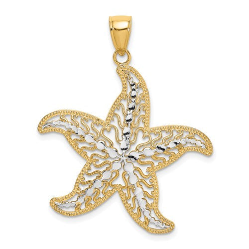 14k-with-white-rhodium-starfish-filigree-charm-SolomonJeweler-Wichita-KS-CustomJewelry
