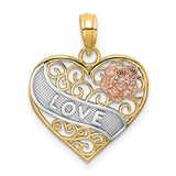 14k-two-tone-with-white-rhodium-love-banner-on-filigree-heart-charm-SolomonJeweler-Wichita-KS-CustomJewelry