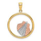14k-two-tone-w-white-rhodium-scallop-shell-in-circle-charm-SolomonJeweler-Wichita-KS-CustomJewelry