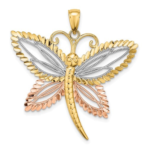 14k-two-tone-with-white-rhodium-dragonfly-w-beaded-d-c-wings-charm-SolomonJeweler-Wichita-KS-CustomJewelry