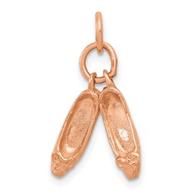 14k-rose-gold-polished-3-d-moveable-ballet-slippers-charm-SolomonJeweler-Wichita-KS-CustomJewelry