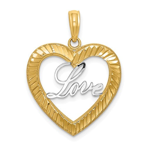 14k-and-rhodium-diamond-cut-love-heart-pendant-SolomonJeweler-Wichita-KS-CustomJewelry