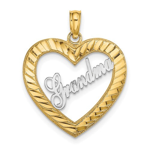 14k-w-white-rhodium-diamond-cut-heart-grandma-charm-SolomonJeweler-Wichita-KS-CustomJewelry