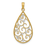 14k-w-rhodium-beaded-filigree-d-c-teardrop-charm-SolomonJeweler-Wichita-KS-CustomJewelry