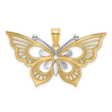 14k-two-tone-diamond-cut-butterfly-charm-SolomonJeweler-Wichita-KS-CustomJewelry