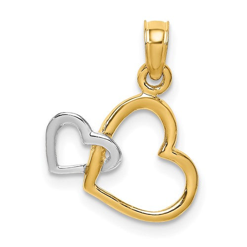 14k-with-white-rhodium-polished-hearts-interwined-charm-SolomonJeweler-Wichita-KS-CustomJewelry