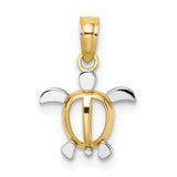 14k-with-white-rhodium-sea-turtle-charm-SolomonJeweler-Wichita-KS-CustomJewelry