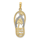 14k-w-rhodium-palm-tree-flip-flop-charm-SolomonJeweler-Wichita-KS-CustomJewelry