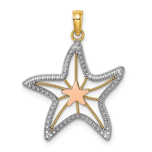 14k-two-tone-w-white-rhodium-cut-out-small-starfish-charm-SolomonJeweler-Wichita-KS-CustomJewelry