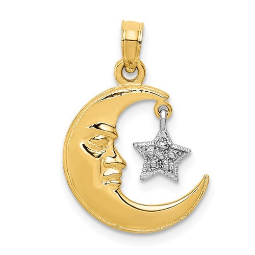 14k-two-tone-polished-half-moon-and-star-pendant-SolomonJeweler-Wichita-KS-CustomJewelry