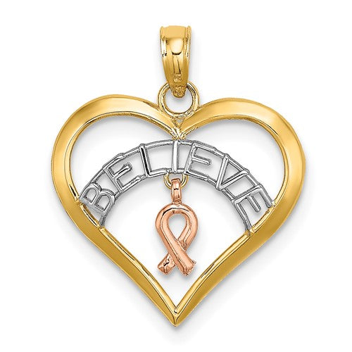 14k-two-tone-white-rhodium-believe-in-heart-w-breast-cancer-ribbon-SolomonJeweler-Wichita-KS-CustomJewelry