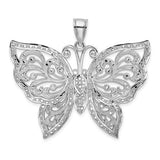 14k-white-gold-large-diamond-cut-beaded-butterfly-charm-SolomonJeweler-Wichita-KS-CustomJewelry