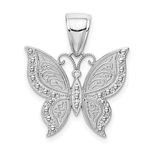 14k-white-gold-butterfly-pendant-SolomonJeweler-Wichita-KS-CustomJewelry