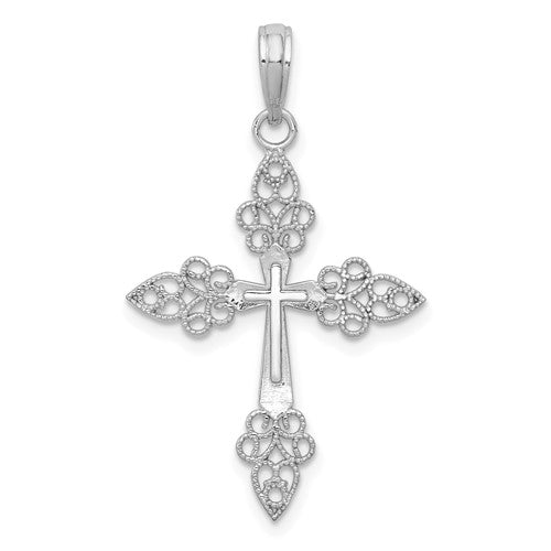 14k-white-gold-filigree-cross-pendant-SolomonJeweler-Wichita-KS-CustomJewelry