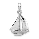 14k-white-gold-polished-3-d-sailboat-charm-SolomonJeweler-Wichita-KS-CustomJewelry