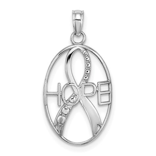 14k-white-gold-textured-hope-w-ribbon-charm-SolomonJeweler-Wichita-KS-CustomJewelry