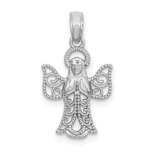 14k-white-gold-angel-pendant-SolomonJeweler-Wichita-KS-CustomJewelry