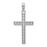 14k-white-gold-beaded-block-cross-charm-SolomonJeweler-Wichita-KS-CustomJewelry