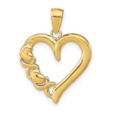 14k-polished-heart-and-x-pendant-SolomonJeweler-Wichita-KS-CustomJewelry