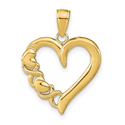 14k-polished-heart-and-x-pendant-SolomonJeweler-Wichita-KS-CustomJewelry