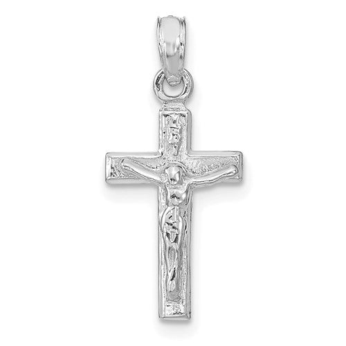 14k-white-gold-crucifix-pendant-SolomonJeweler-Wichita-KS-CustomJewelry