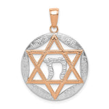 14k-rose-gold-w-rhodium-polished-star-of-david-w-chai-pendant-SolomonJeweler-Wichita-KS-CustomJewelry