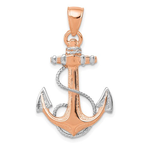 14k-rose-gold-w-rhodium-anchor-w-rope-pendant-SolomonJeweler-Wichita-KS-CustomJewelry
