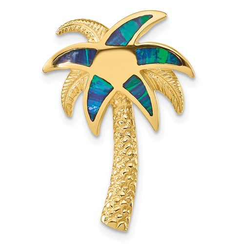 14k-lab-created-opal-palm-tree-slide-SolomonJeweler-Wichita-KS-CustomJewelry
