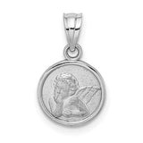 14k-white-gold-10mm-engraved-angel-coin-charm-SolomonJeweler-Wichita-KS-CustomJewelry