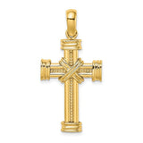 14k-polished-w-x-in-center-of-cross-charm-SolomonJeweler-Wichita-KS-CustomJewelry