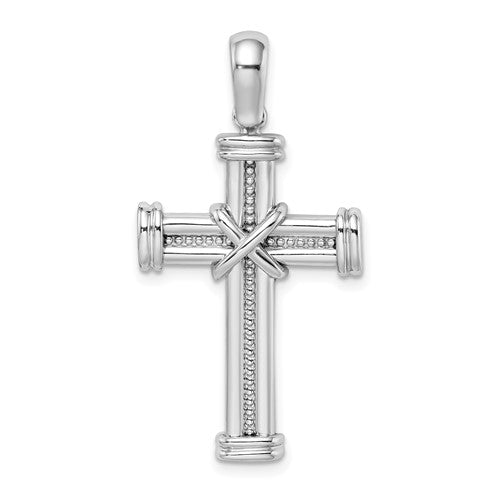 14k-white-gold-w-x-in-center-of-cross-charm-SolomonJeweler-Wichita-KS-CustomJewelry
