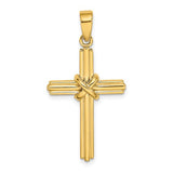 14k-polished-x-center-cross-charm-SolomonJeweler-Wichita-KS-CustomJewelry