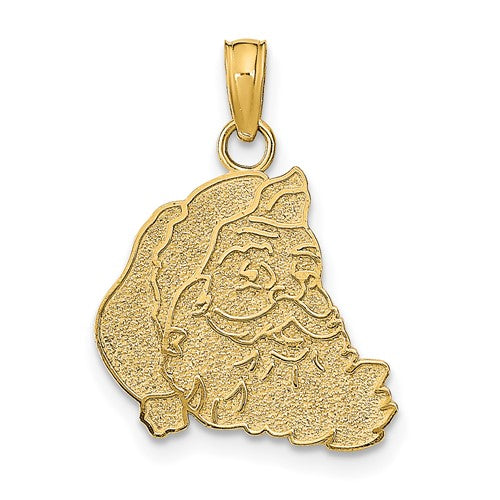 14k-textured-flat-santa-face-charm-SolomonJeweler-Wichita-KS-CustomJewelry